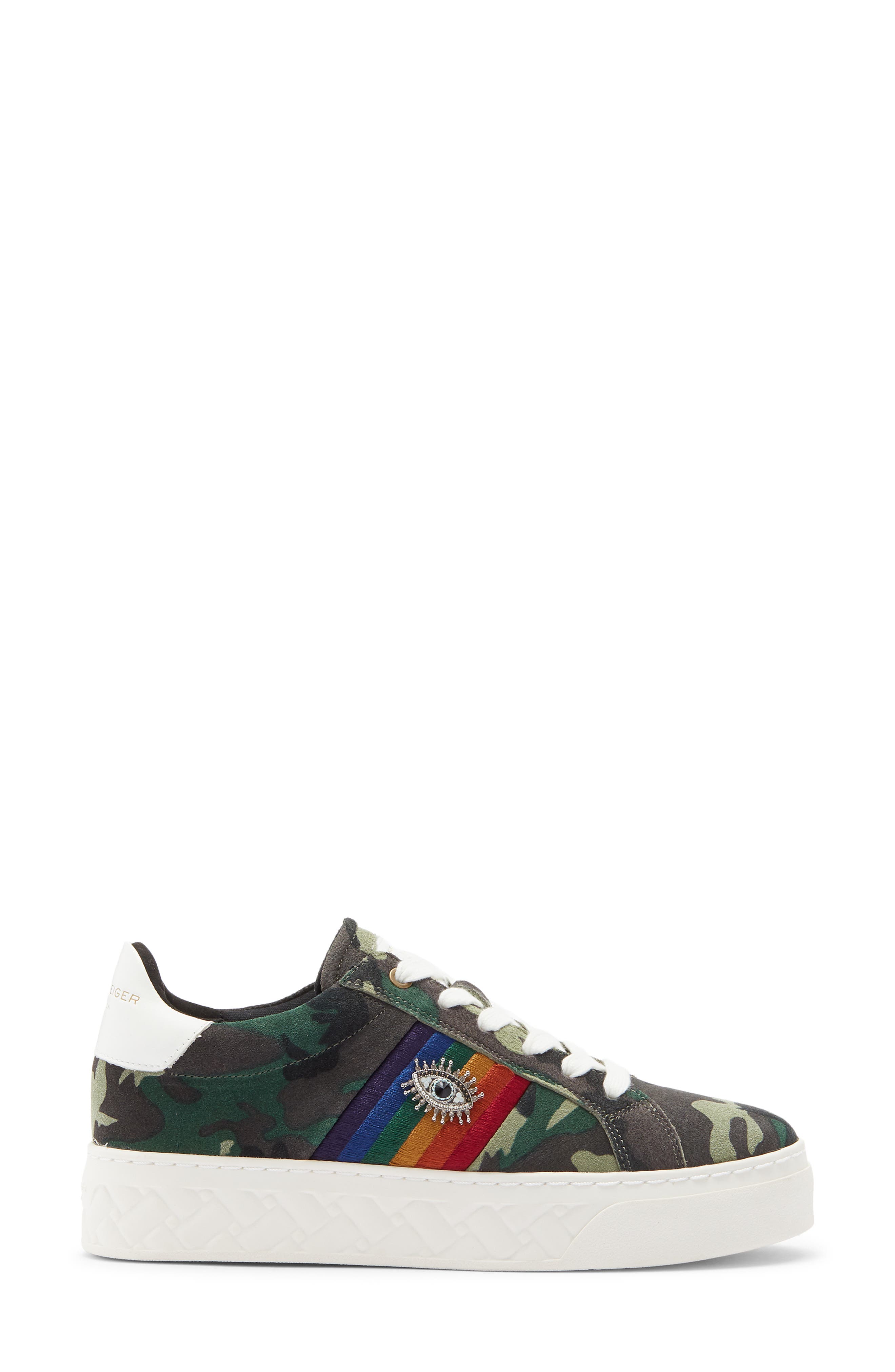 Kurt Geiger London Brixton Platform Sneaker, Alternate, color, Open Green