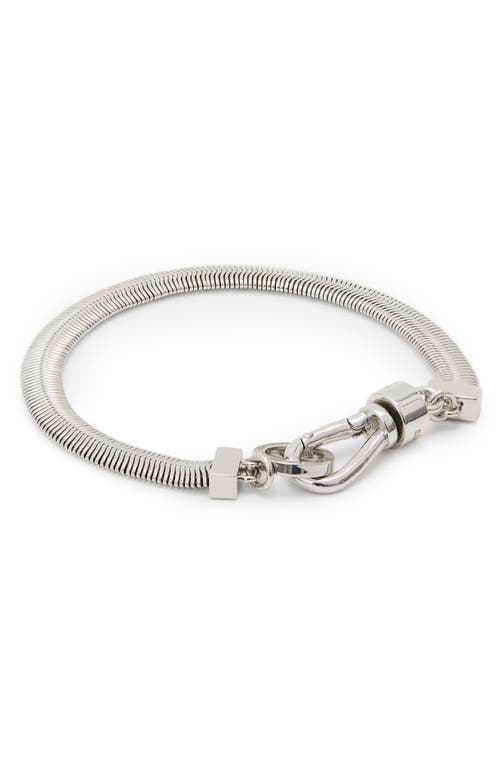 Allsaints Eden Snake Chain Bracelet In Silver