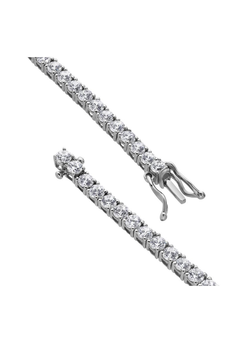 Evelia 5 Ct 14K Gold Natural Diamond Tennis Bracelet, Alternate, color, 14K White Gold
