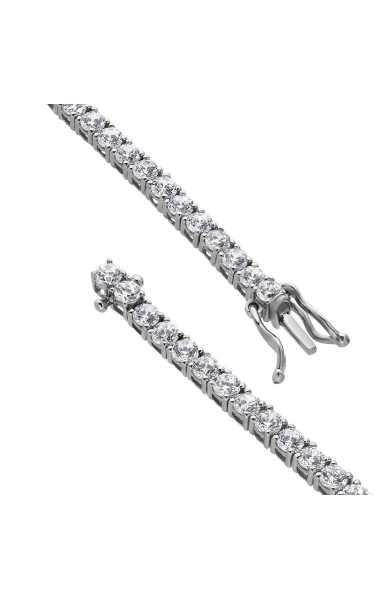 LuvMyJewelry Evelia 5 Ct 10K Gold Lab Grown Tennis Bracelet, Alternate, color, 10K White Gold