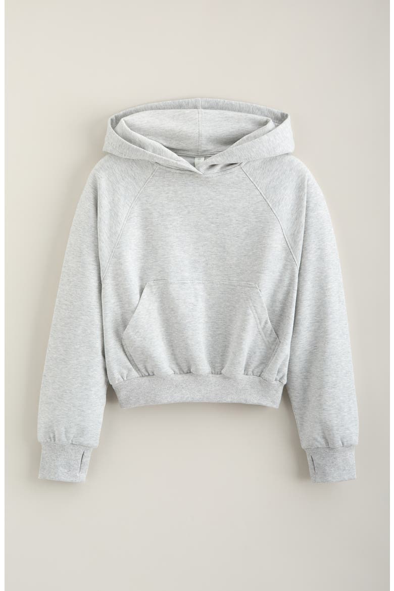 Kids' Cozy Fleece Hoodie, Main, color, GREY LIGHT HEATHER
