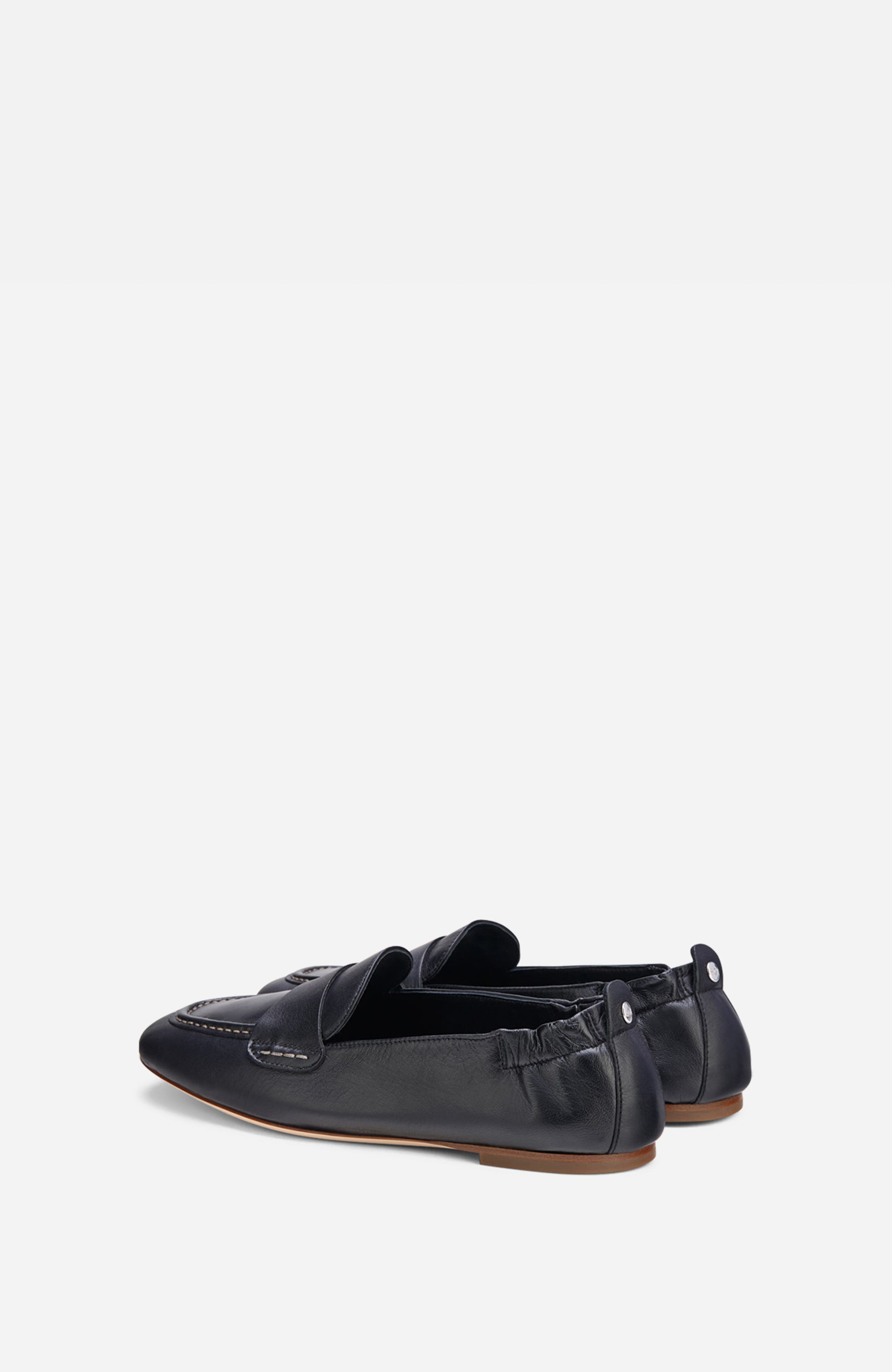 AGL Mara Pure Leather Moccasin, Alternate, color, Black Nappa