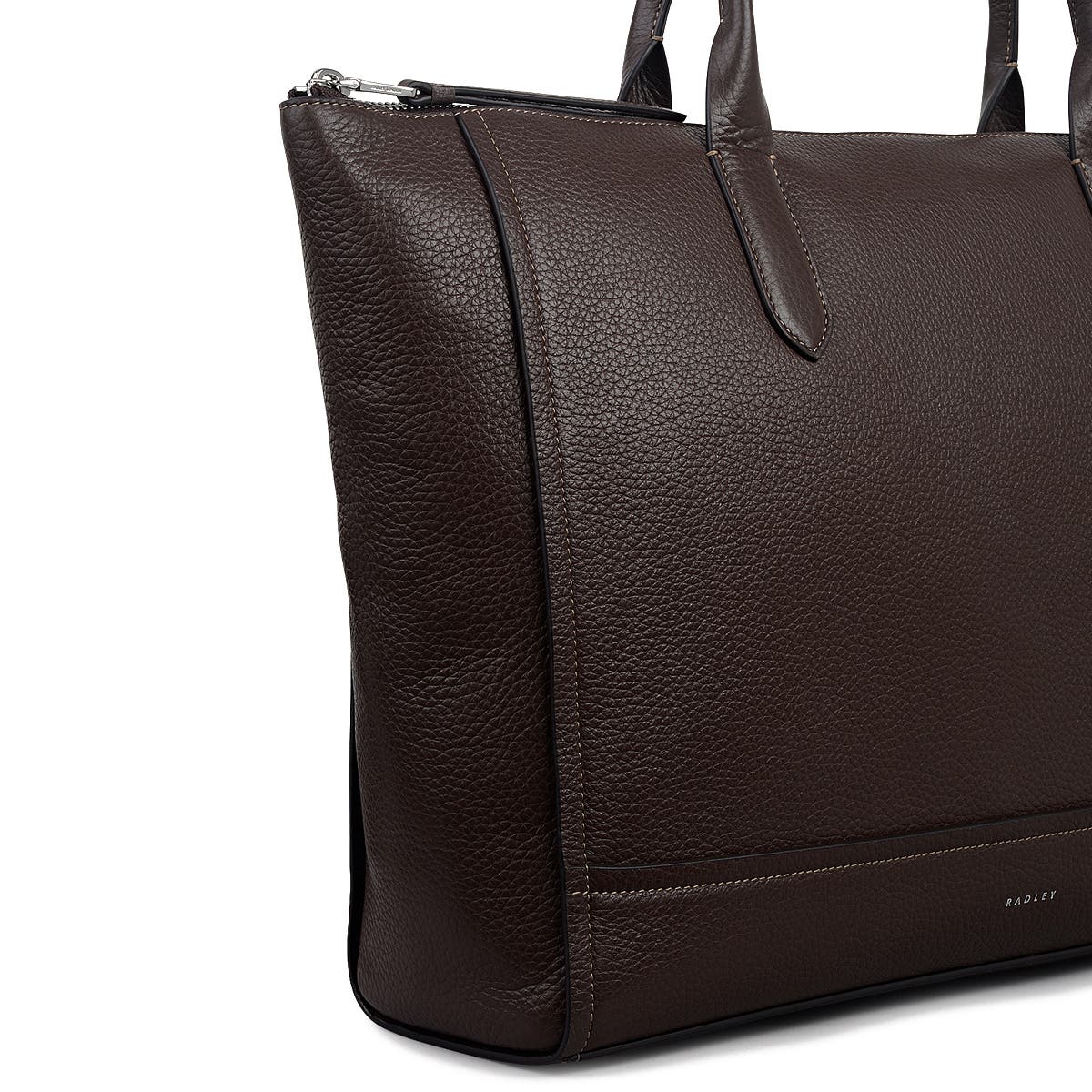 Radley Oak Street Medium Ziptop Tote Bag, Alternate, color, Dark Oak