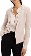 NIC+ZOE Knit Cotton Blend One-Button Blazer