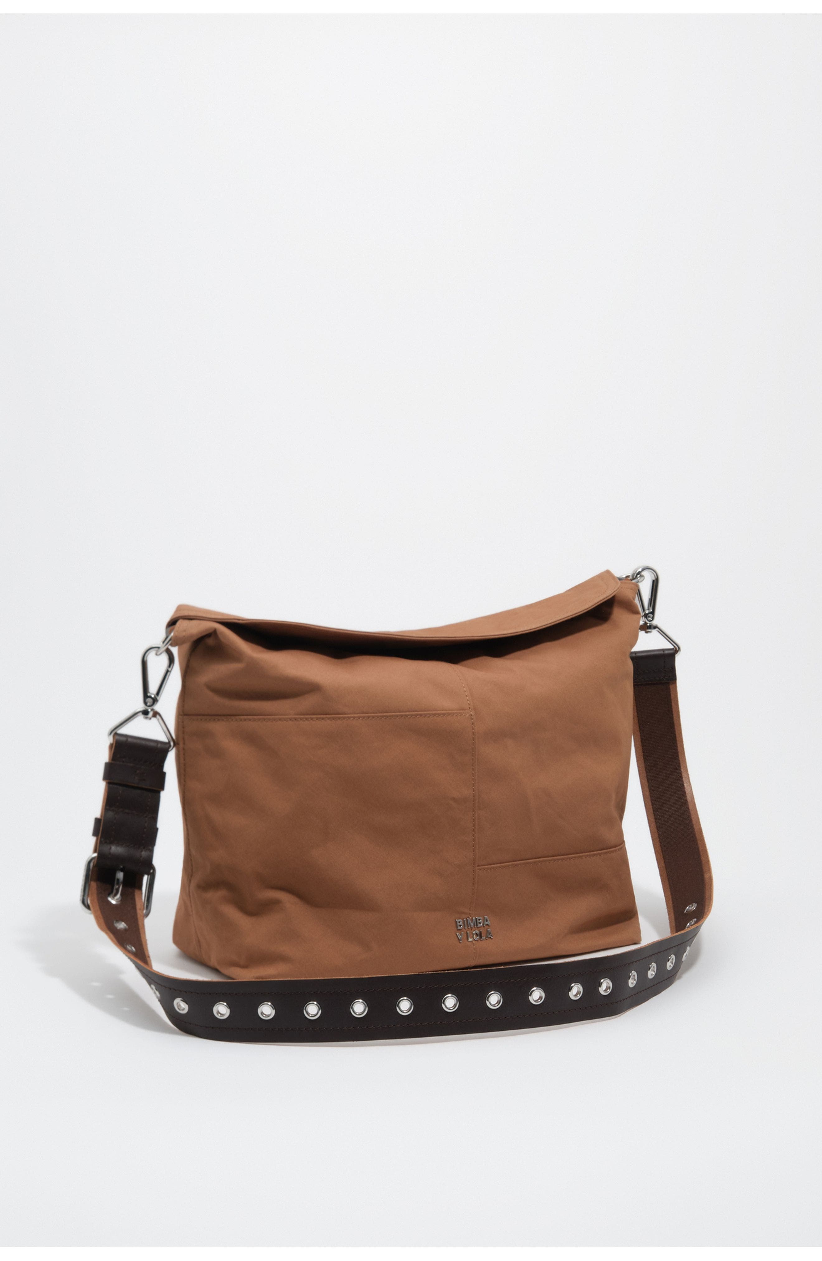 Large Cotton Slouch Bag, Main, color, LIGHT BROWN