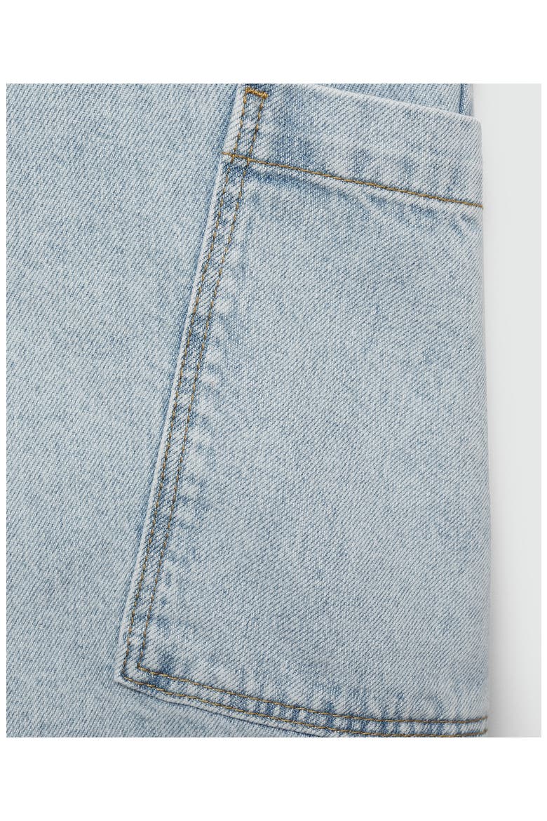 Denim Shortalls, Alternate, color, LIGHT BLUE