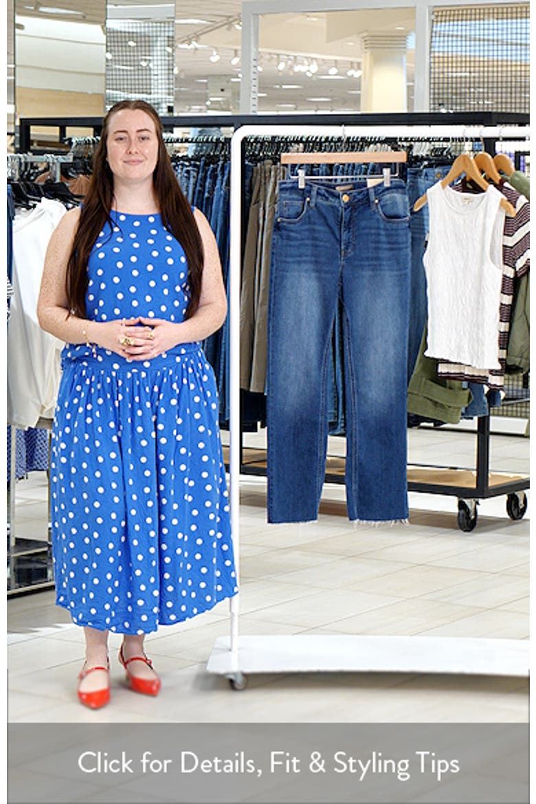 Kelsey High Waist Raw Hem Kick Flare Jeans video