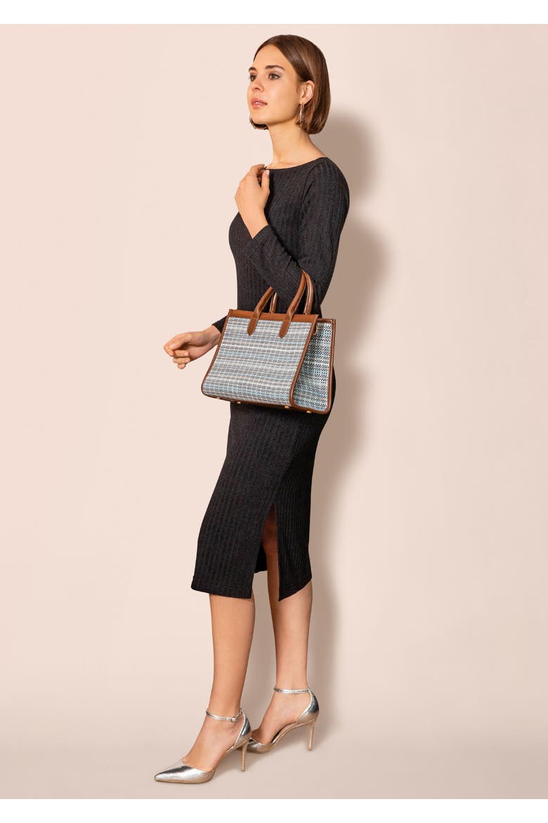 Ribbed Midi Knit Sheath Dress, Alternate, color, Black