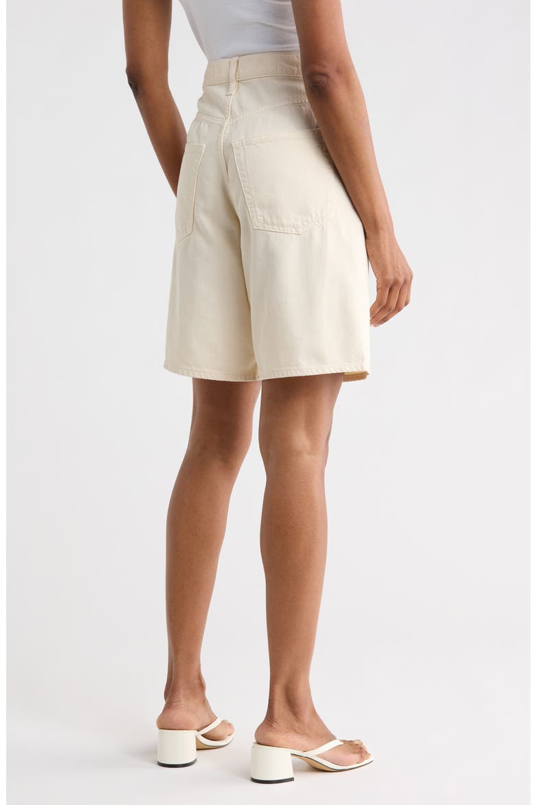 Cynthia Denim Bermuda Shorts, Alternate, color, ECRU