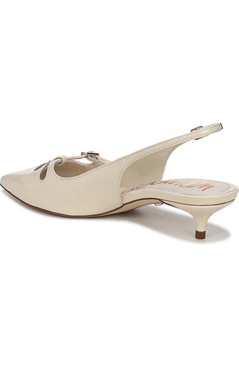 Sam Edelman Fauna Kitten Heel Slingback Pump, Alternate, color, Modern Ivory