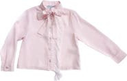 Petite Maison Kids Crepe Fringe Blouse