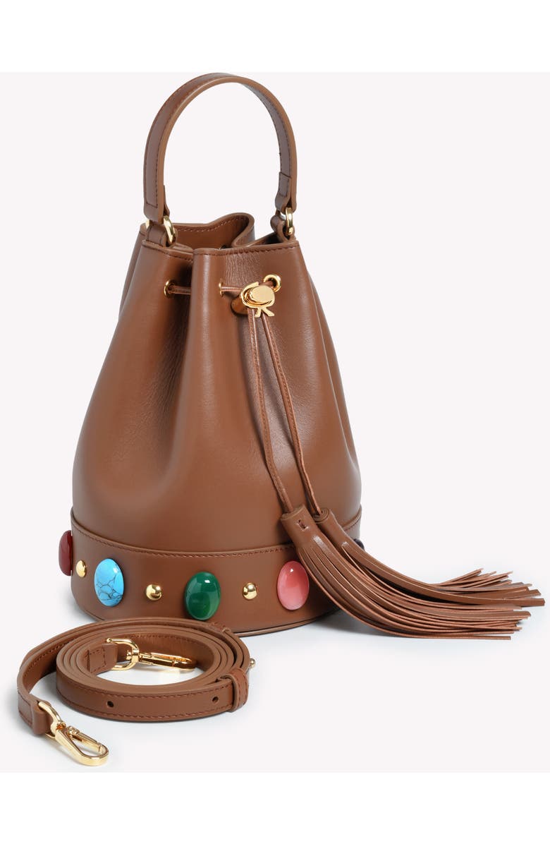 Gianvito Rossi Sienna Shanti Bag, Alternate, color, Brown Raffia And Leather