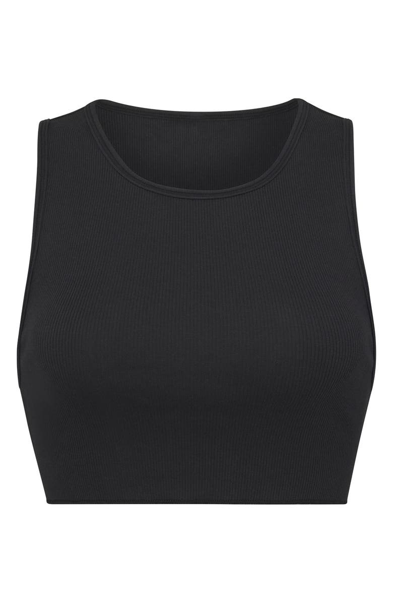 SKIMS Cotton Rib Crop Tank, Alternate, color, 