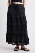 Treasure & Bond Lace Inset Maxi Skirt
