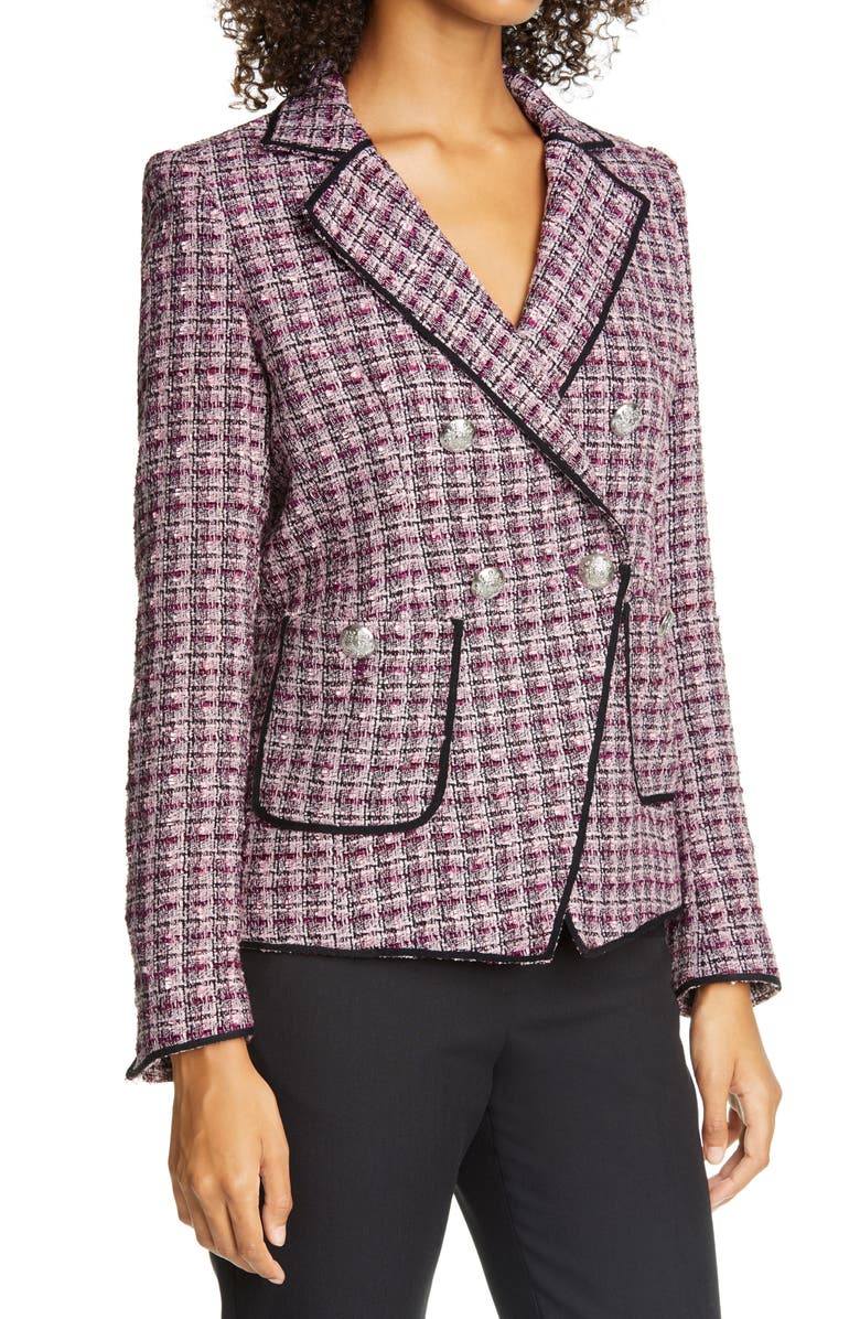 Veronica Beard Theron Tweed Jacket, Alternate, color, 
