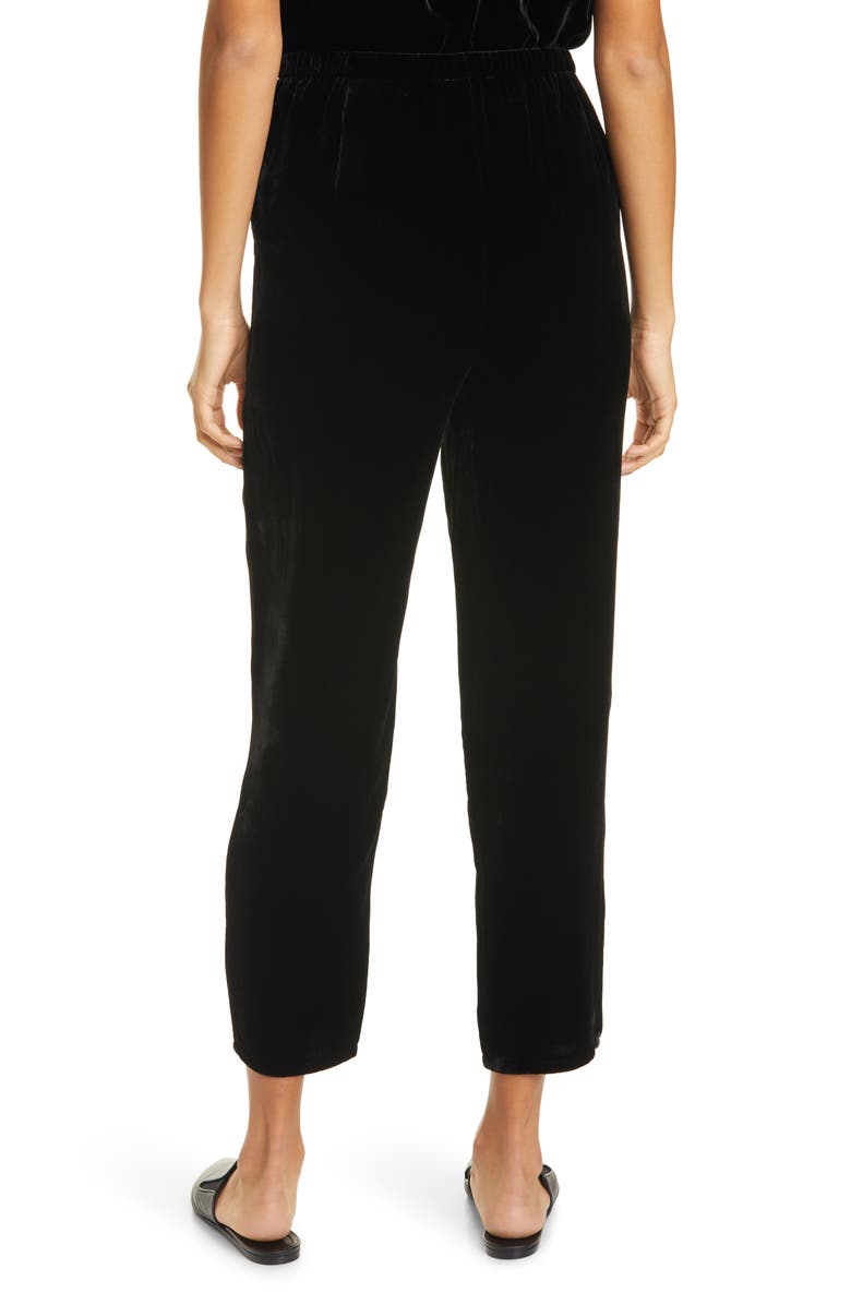 Eileen Fisher Velvet Tapered Ankle Pants, Alternate, color, 