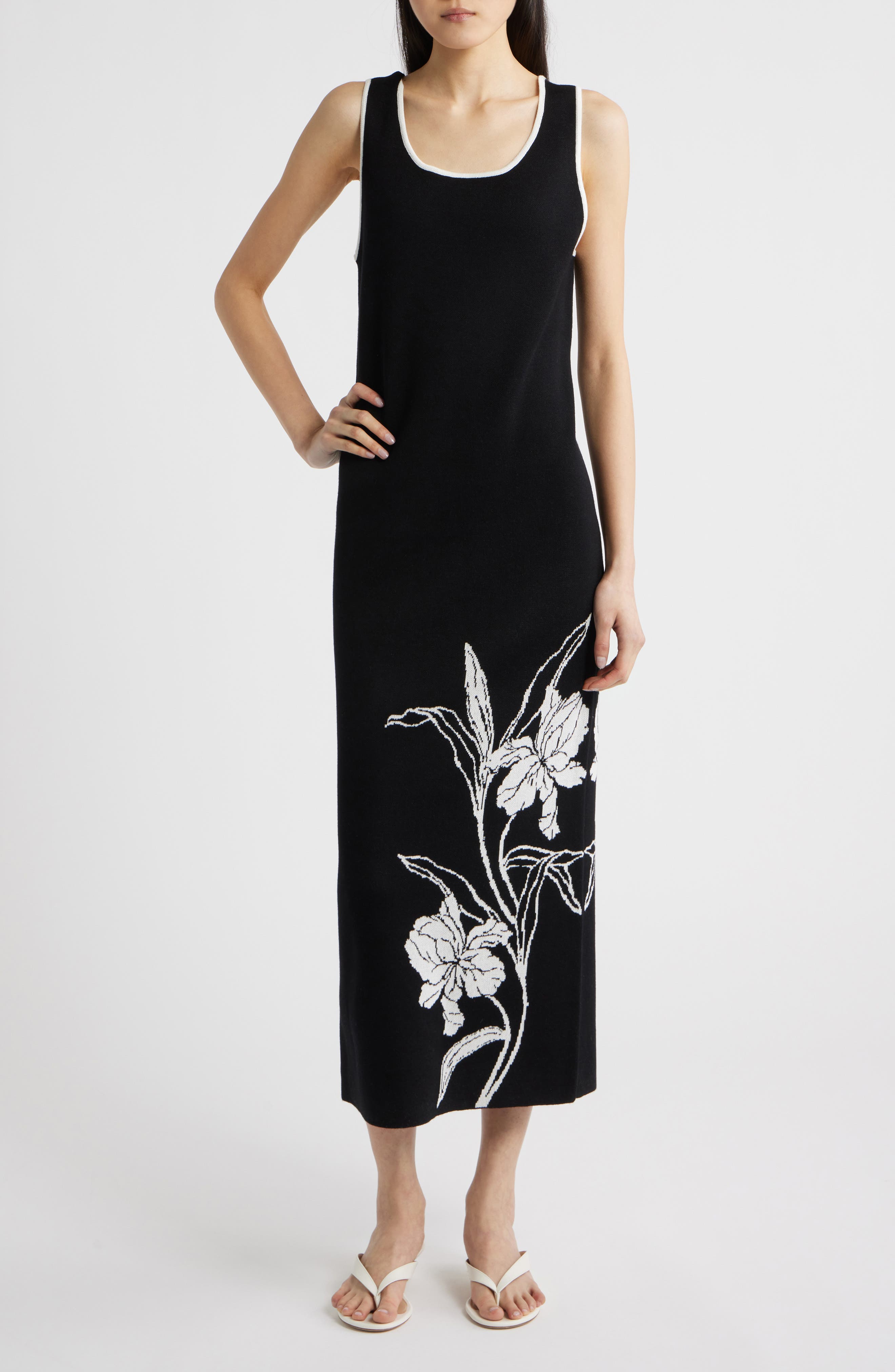 Sam Edelman Floral Knit Maxi Dress