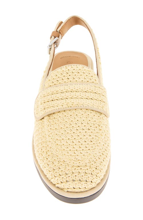 Shop Gentle Souls By Kenneth Cole Gentle Souls Caleb Slingback Raffia Loafer Flat In Natural Raffia
