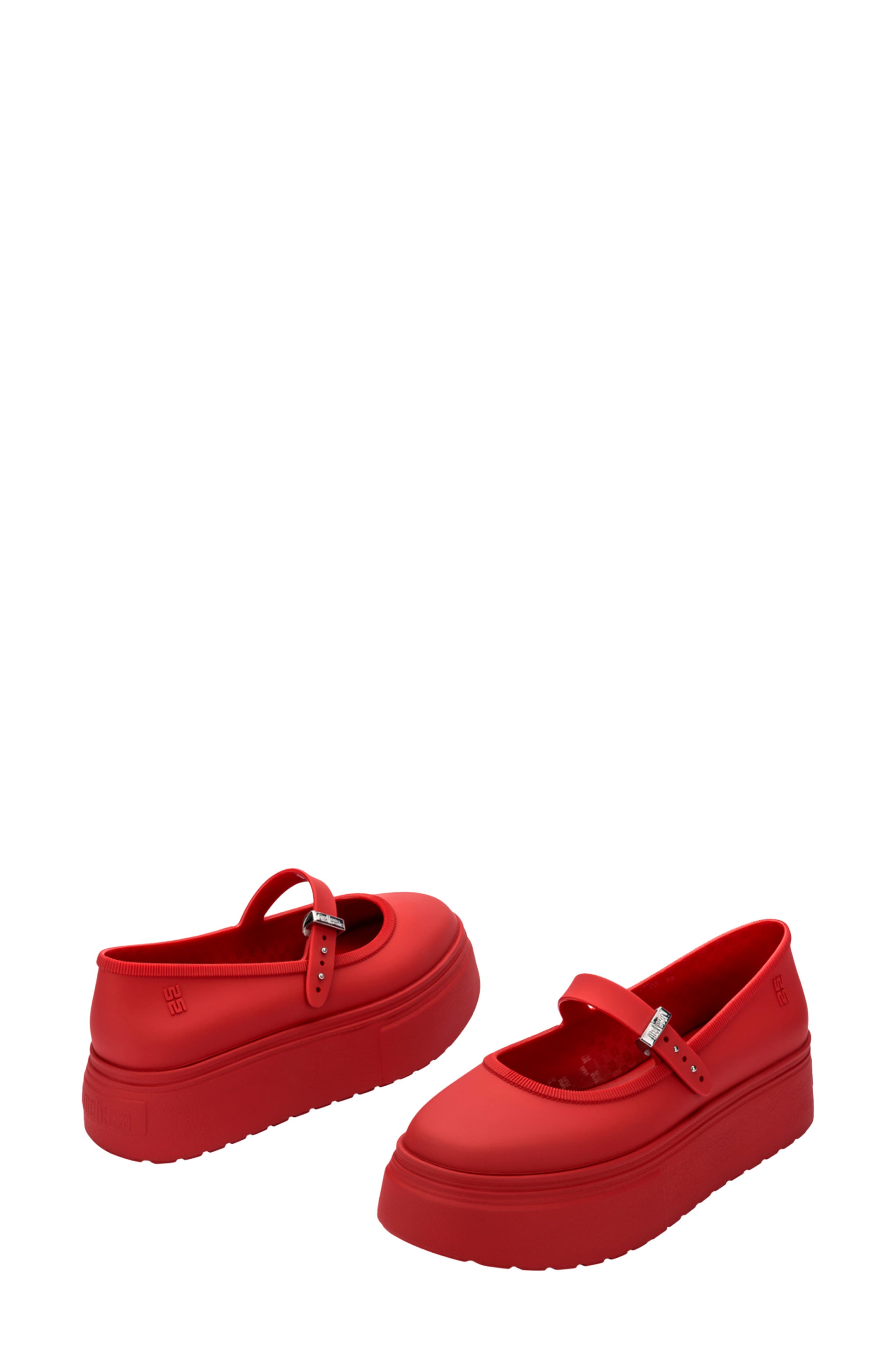 Soft Ballerina Platform Mary Jane, Alternate, color, RED