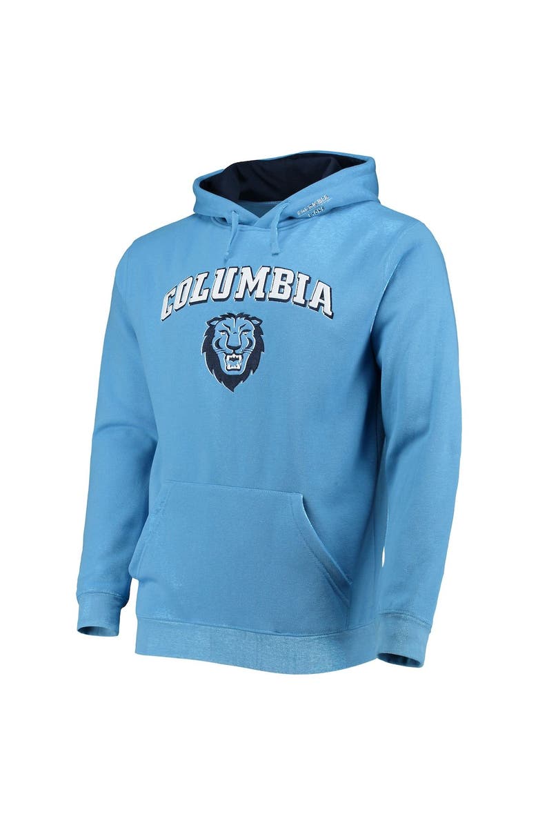 COLOSSEUM Men's Colosseum Light Blue Columbia University Arch and Logo Pullover Hoodie, Alternate, color,