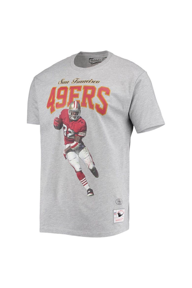 Men's Mitchell & Ness Ricky Watters San Francisco 49ers Gray Player Graphics T-Shirt, Alternate, color, Gray