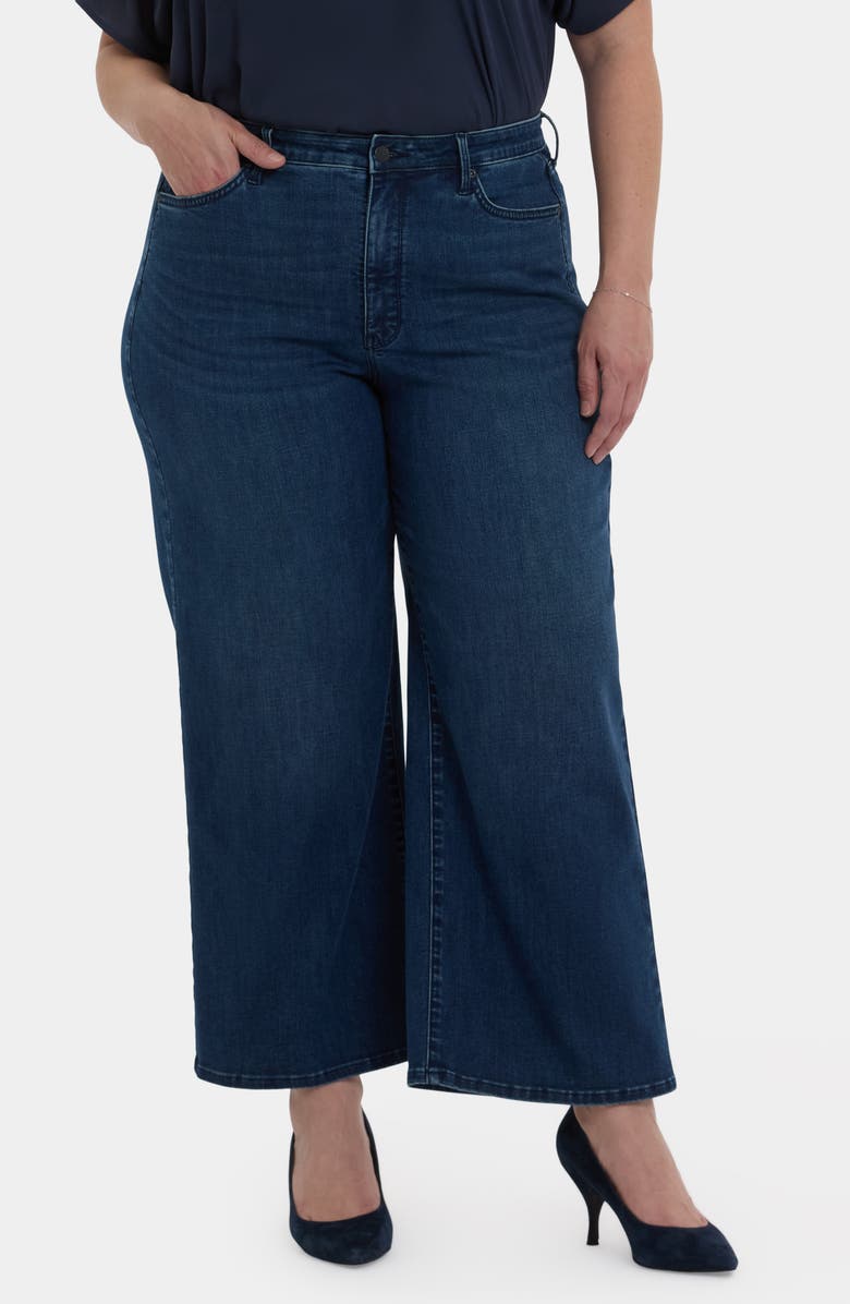 NYDJ Brodi Cool Embrace<sup>®</sup> High Waist Ankle Wide Leg Jeans, Main, color, Ibiza Blues