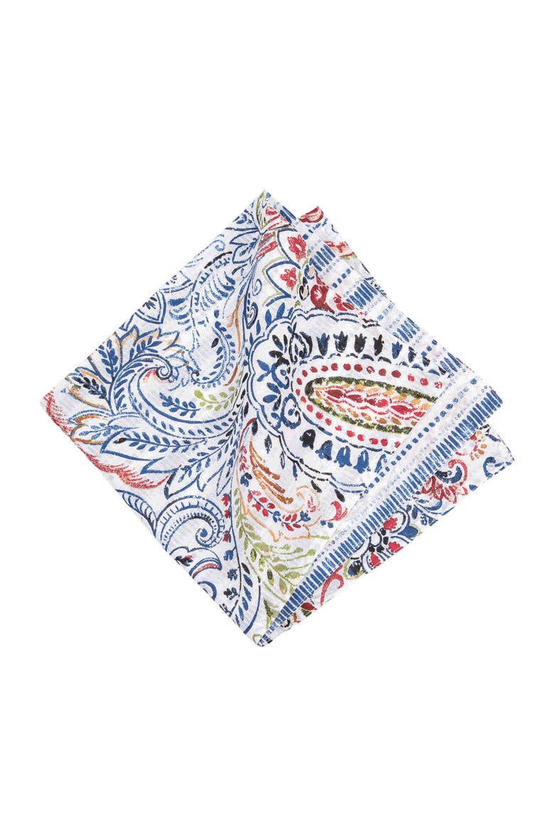 Payton Paisley Napkin, Set of 6, Alternate, color, Blue