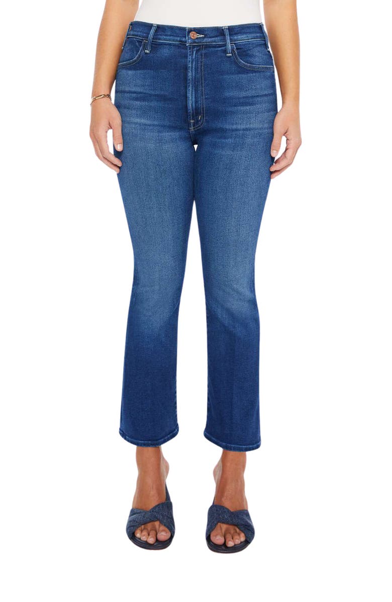 MOTHER The Hustler High Waist Ankle Bootcut Jeans, Main, color, Taking Chances