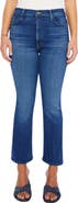 MOTHER The Hustler High Waist Ankle Bootcut Jeans