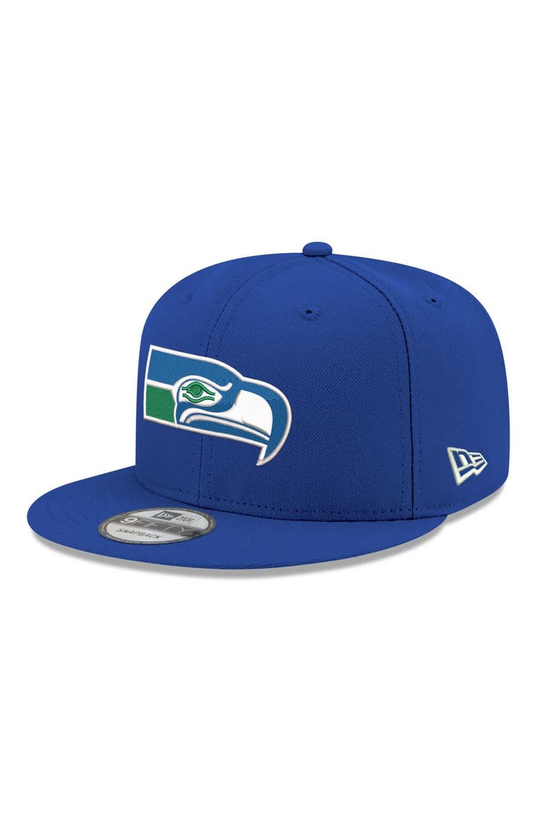 New Era Men's New Era  Royal Seattle Seahawks 9FIFTY Snapback Hat, Main, color, Royal