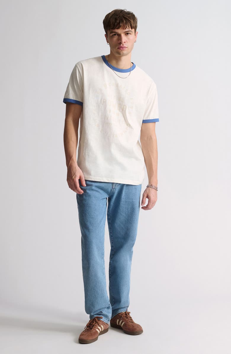 Brooklyn Industries Graphic Ringer T-Shirt, Alternate, color, Antique White