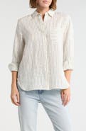 rag & bone Max Stripe Linen Button-Up Shirt