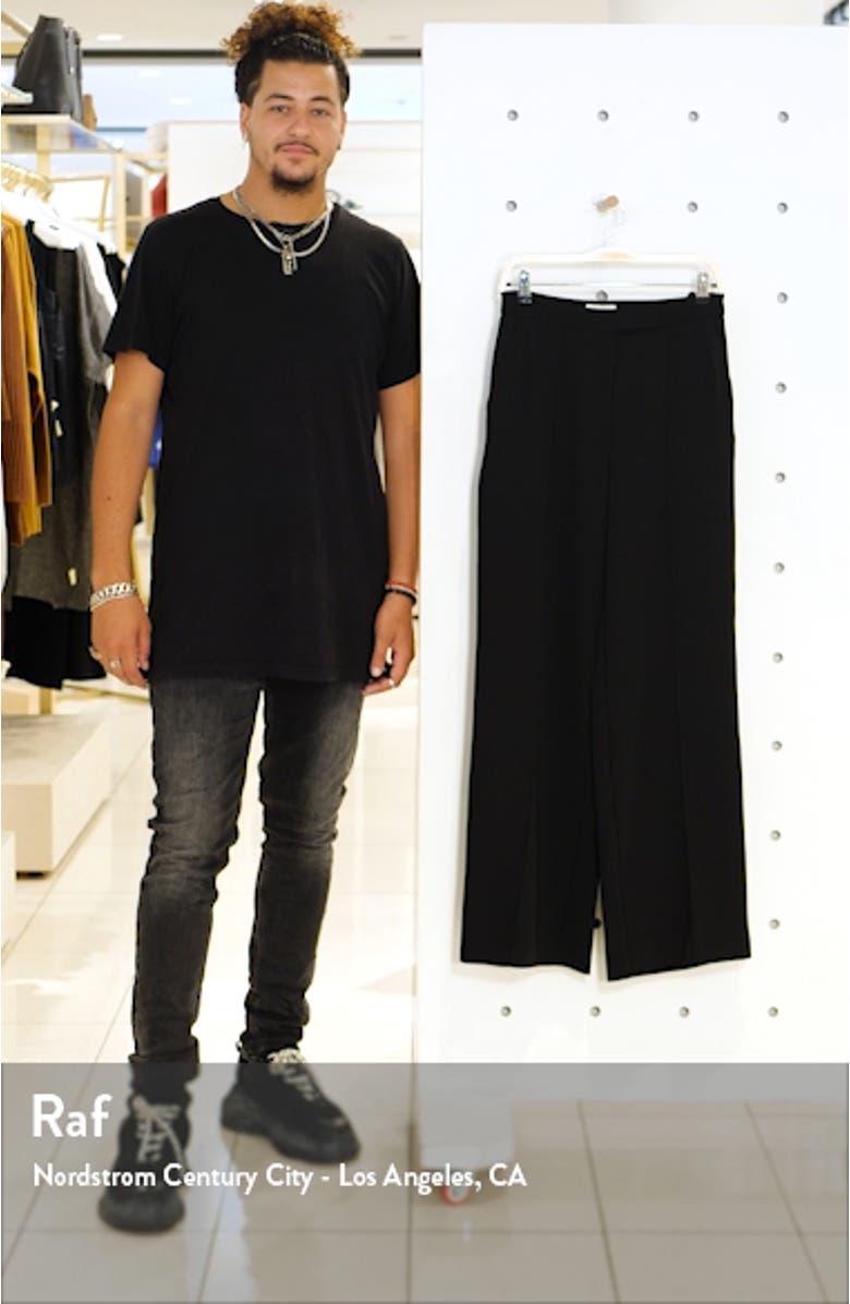 Pintuck Pleat Wide Leg Trousers, sales video thumbnail