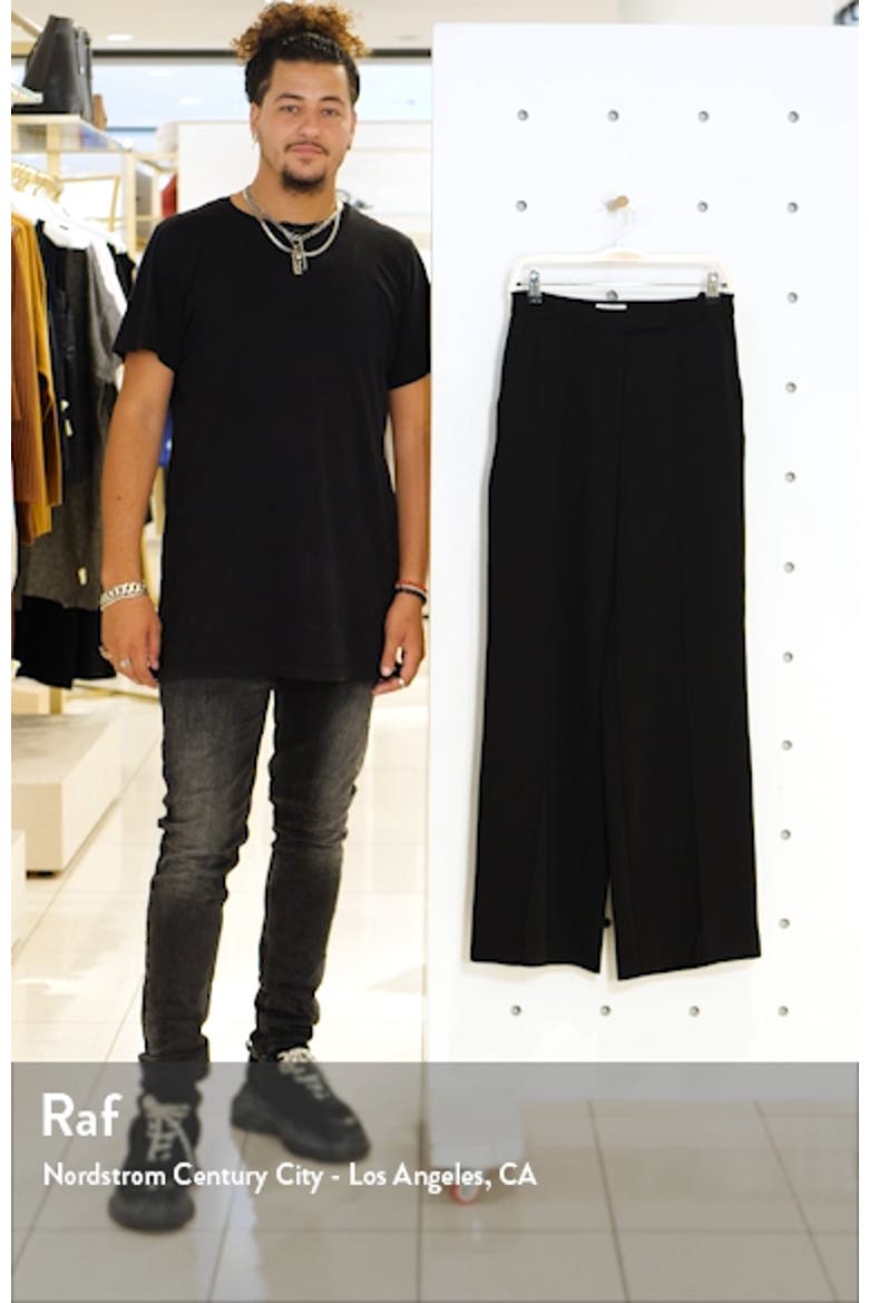 Pintuck Pleat Wide Leg Trousers video