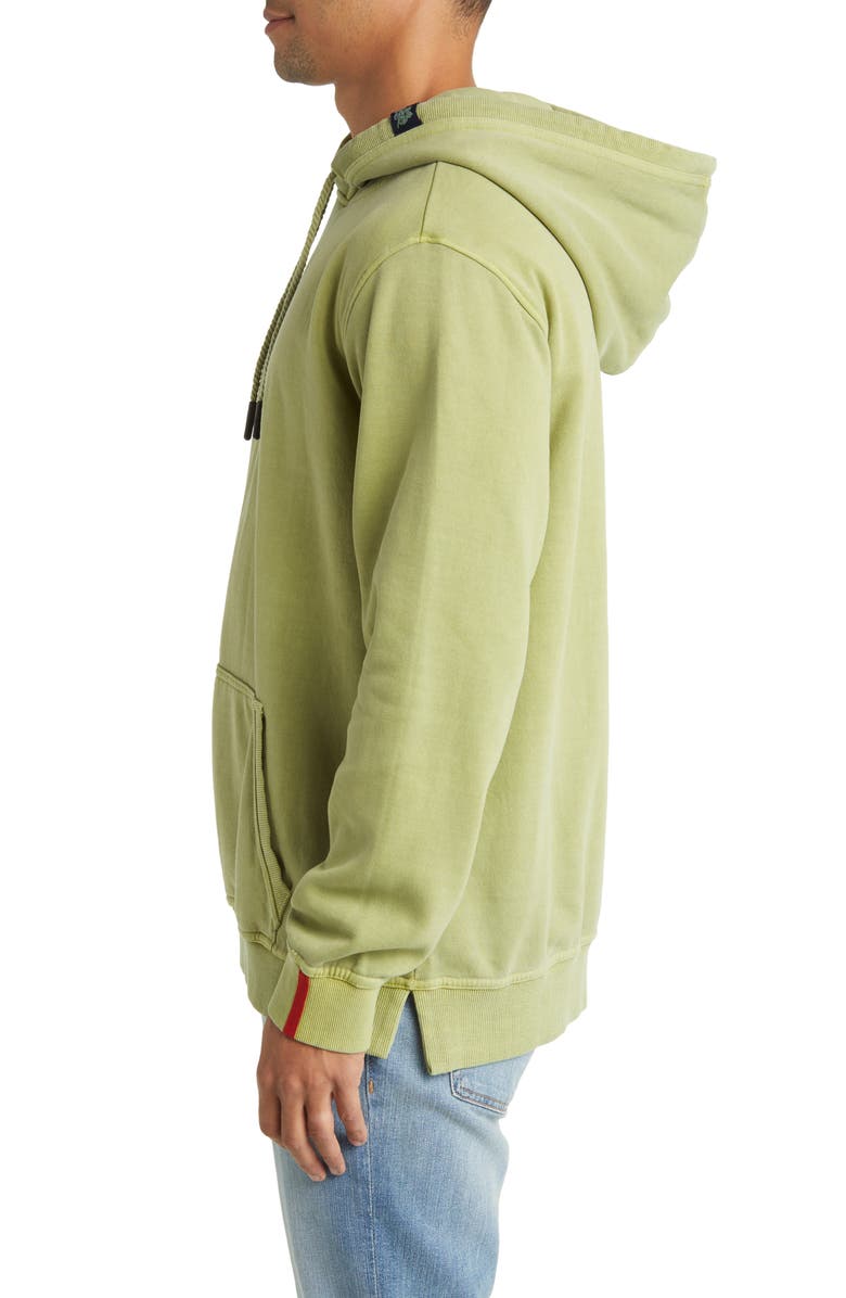 Stone Rose Fleece Hoodie, Alternate, color, Sage
