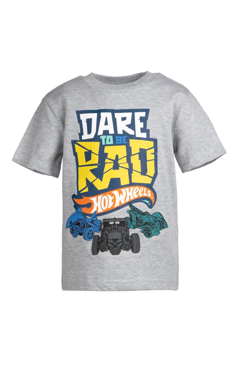Hot Wheels 3-Pack Short Sleeve Tees, Alternate, color, Red Grey Black