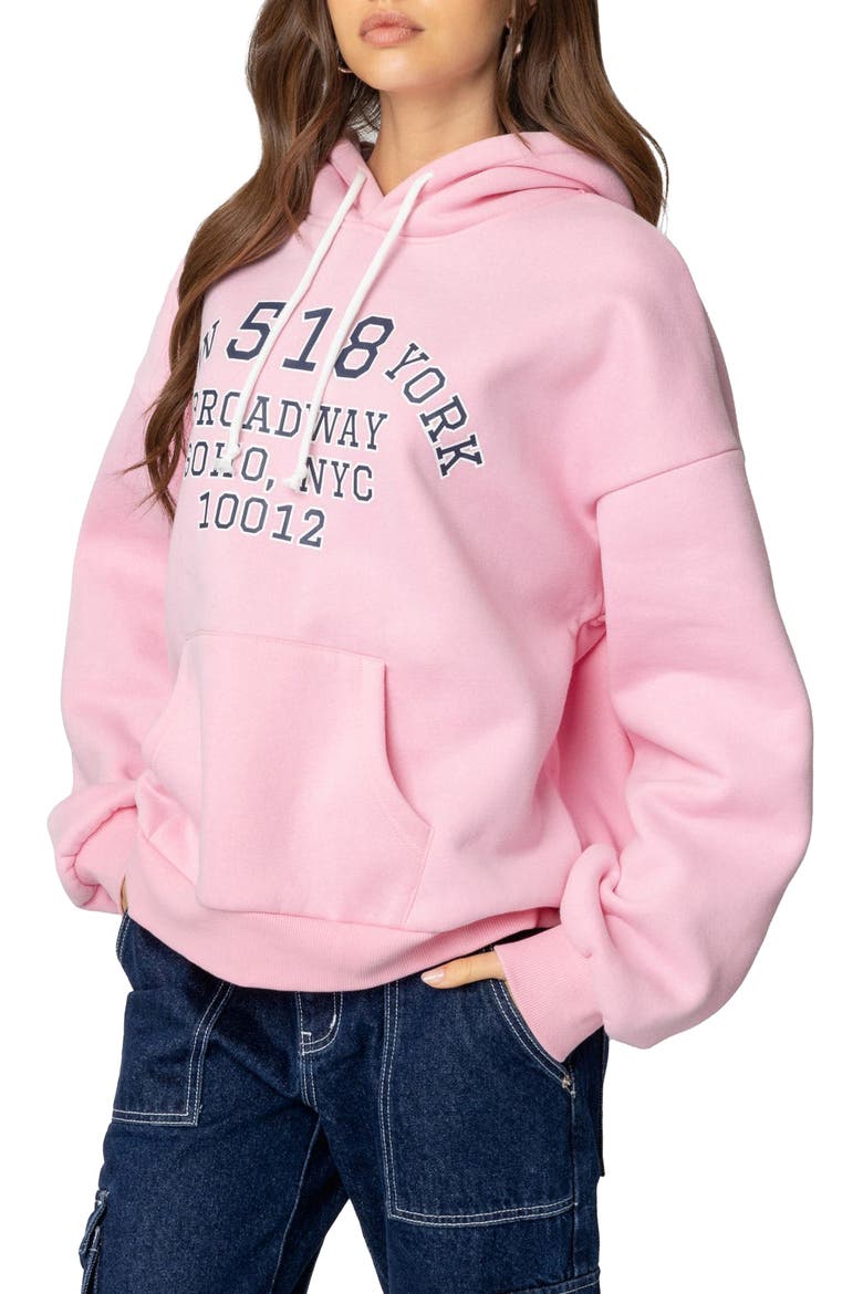 New York Oversize Hoodie, Alternate, color, LIGHT-PINK