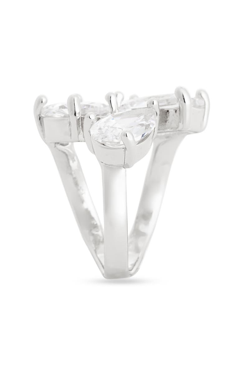 Cubic Zirconia Ring, Alternate, color, CLEAR- SILVER