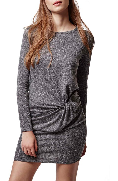 Knot Front Body-Con Dress (Regular & Petite)