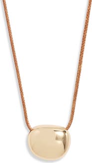 Nordstrom Polished Orb Cord Necklace