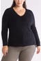 V-Neck Rib Sweater