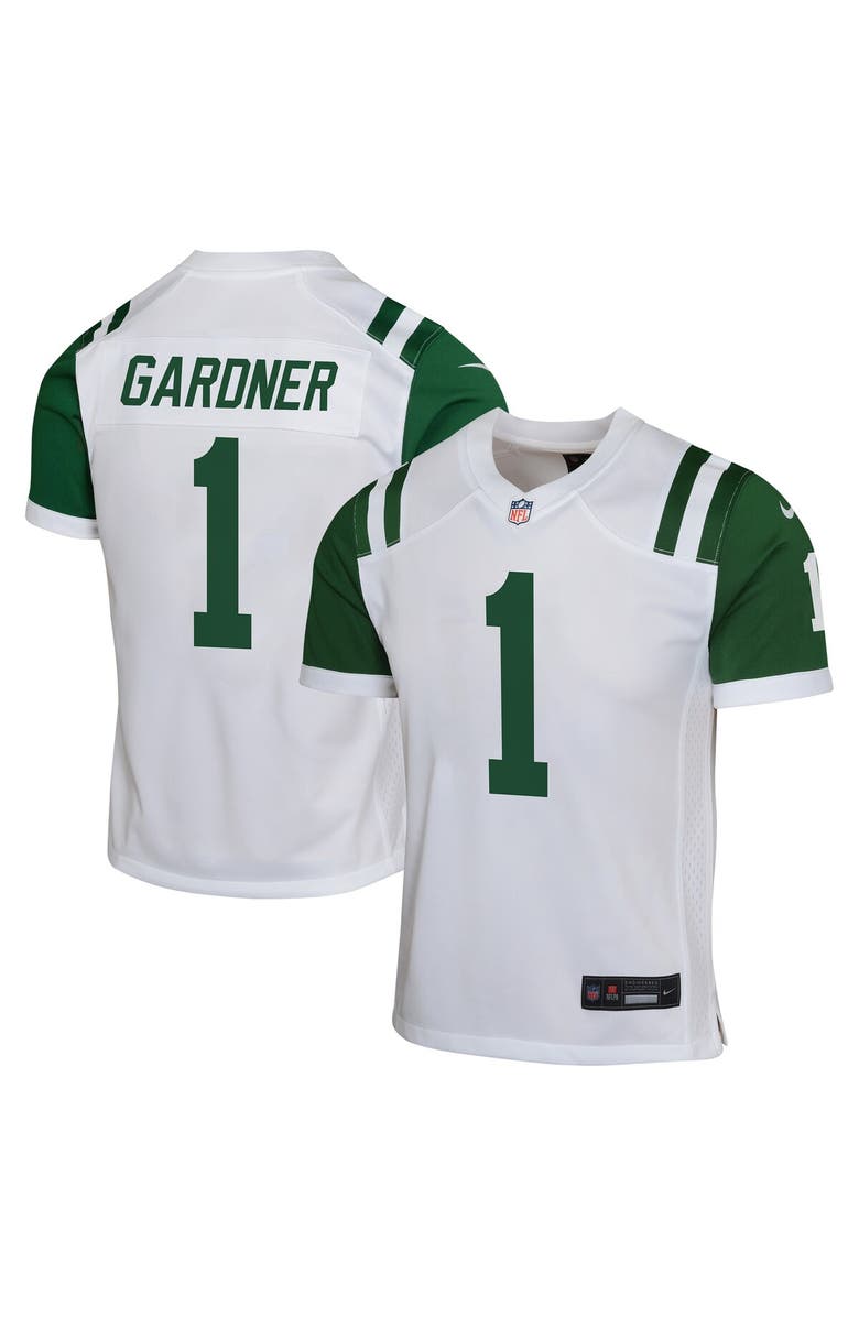 Nike Youth Nike Ahmad Sauce Gardner White New York Jets Classic Alternate Game Jersey, Main, color, White