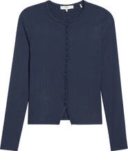 FRAME The Rib Splay Stretch Modal Cardigan