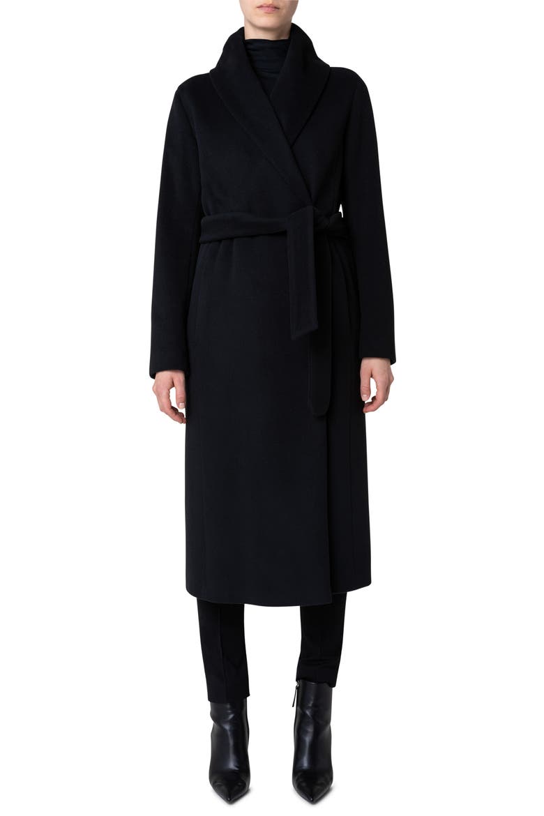 Wool Blend Coat, Main, color, BLACK
