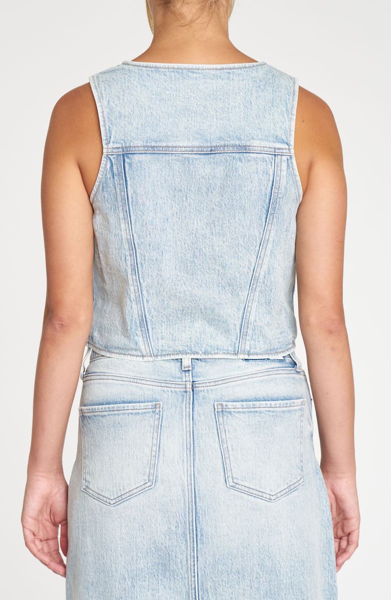 DAZE Kiss Denim Vest, Alternate, color, 
