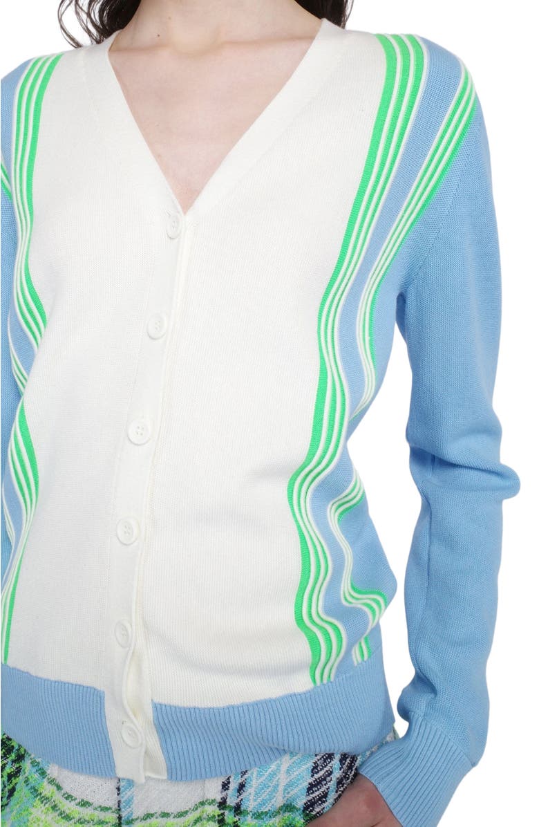 Anna Sui Amalfi Knits Cardigan, Alternate, color, Baby Blue Multi