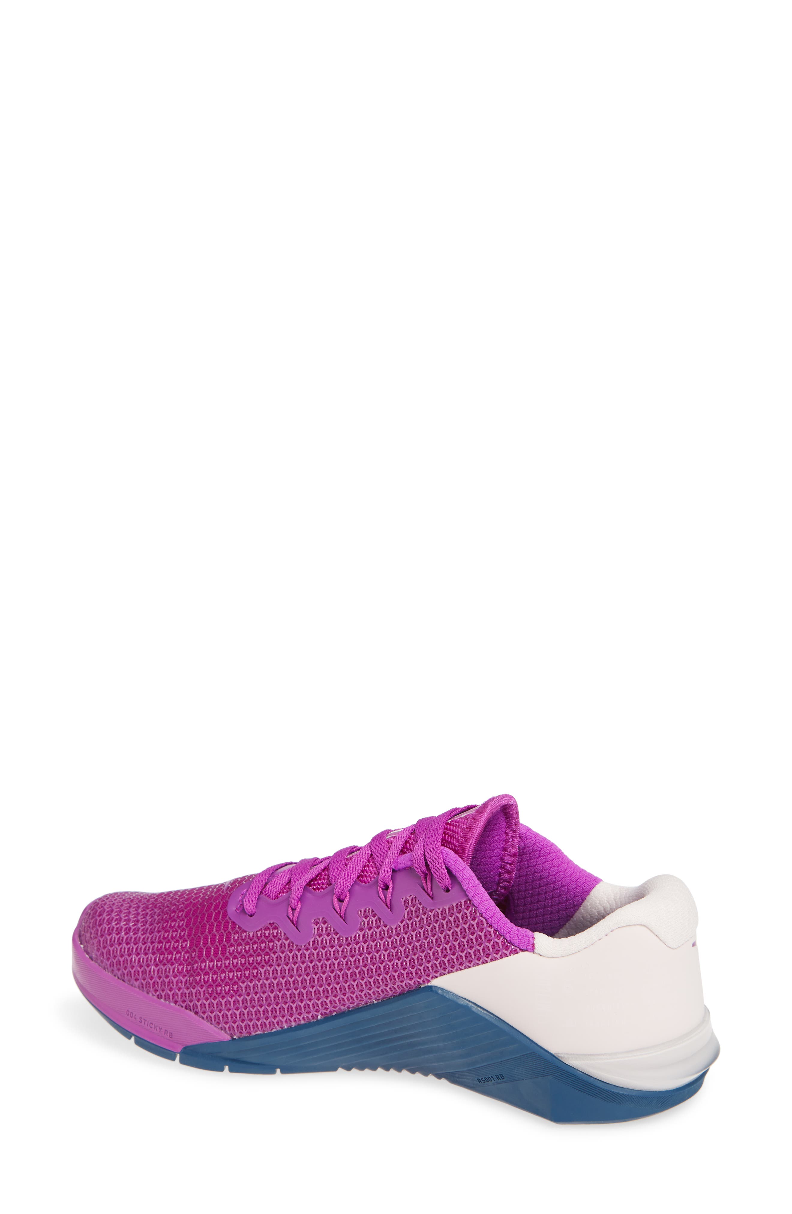 Metcon 5 Training Shoe, Alternate, color, VIVID PURPLE/ VALERIAN BLUE