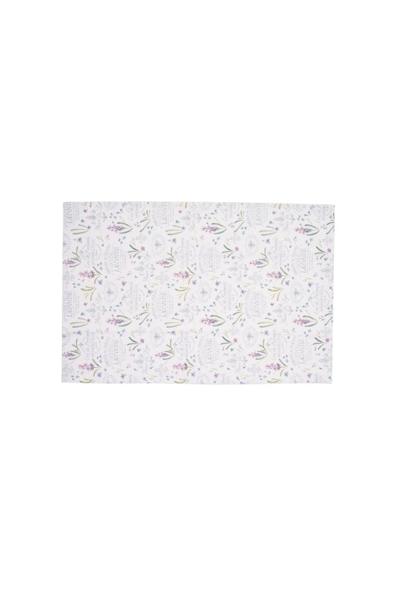 Lavender Provence Eau de Lavande Botanical Kitchen and Bathroom Graphic Print Hand Towels Set of 2, Alternate, color, Purple