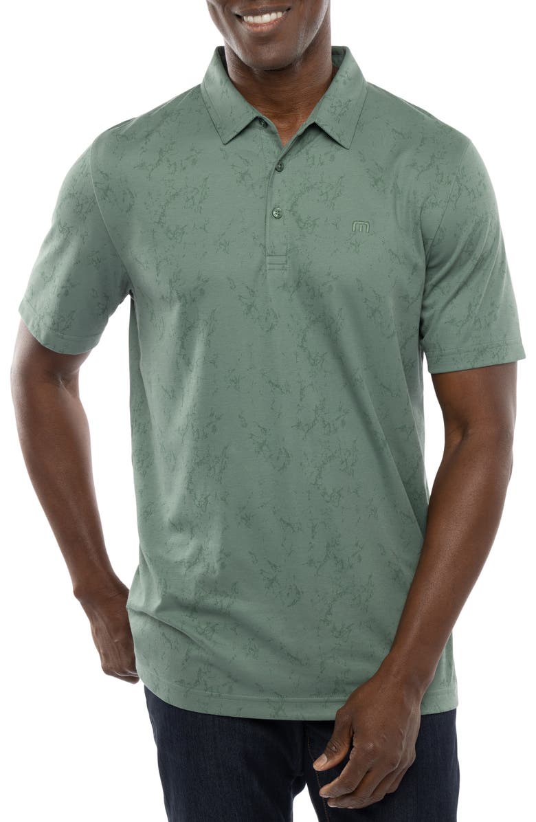 TravisMathew Warmer Tides Polo, Main, color, Laurel