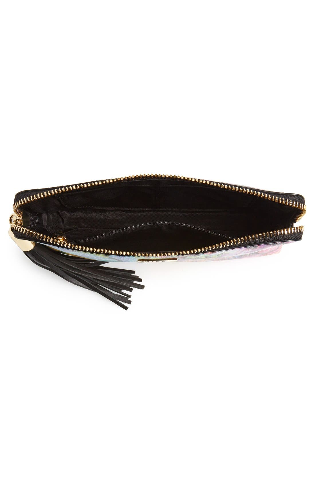 'Tropical Orchid' Clutch, Alternate, color, ORANGE MULTI